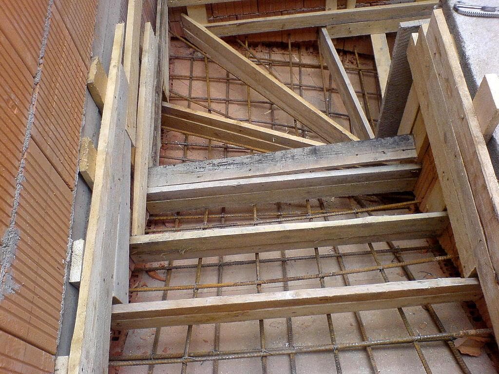 Betonování schodů